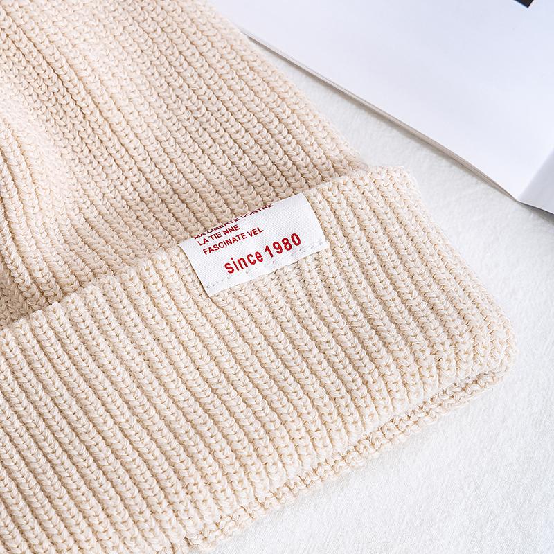 Women's Winter Hats Casual Candy Color Beanie For Female Streetwear Warm Knitted Hat Outdoor Knitted Hat