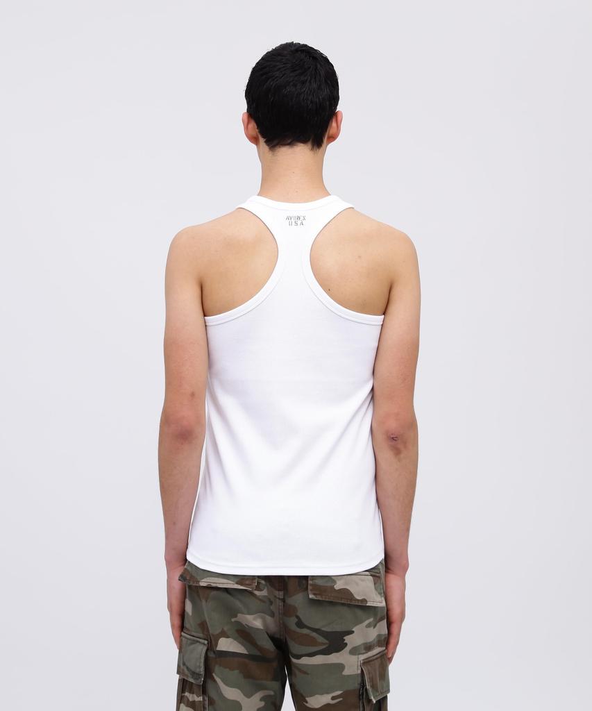 AVIREX DAILY RIB TANK TOP 6143503 L Size 001 White