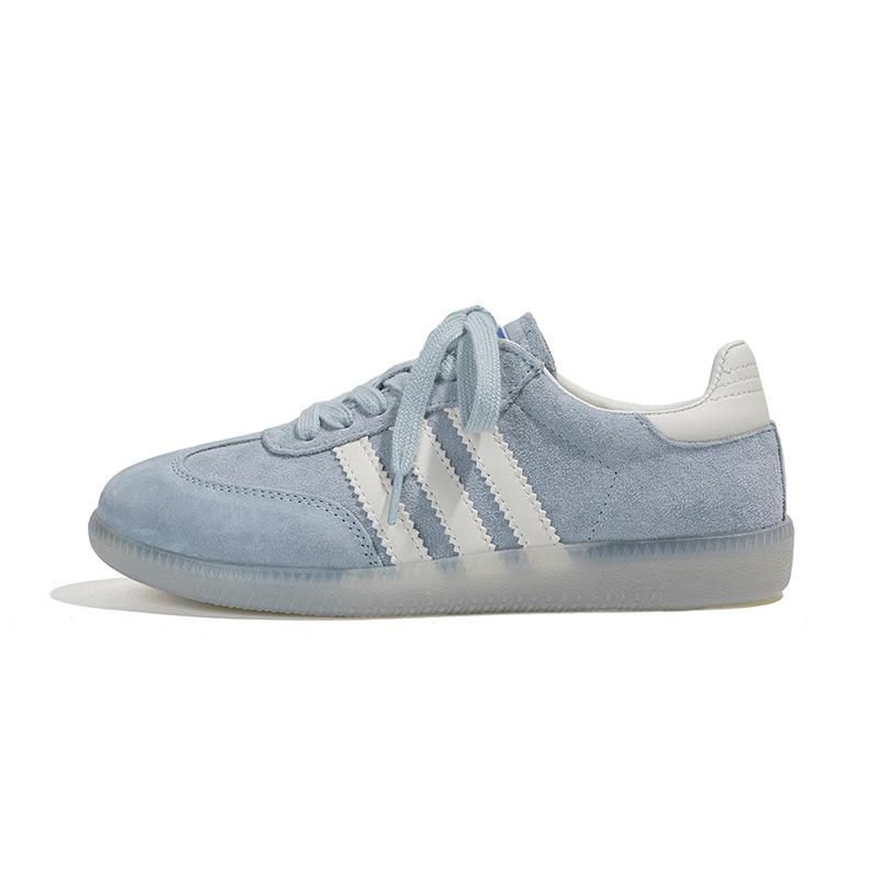 Korean version of baby blue casual women's shoes 2025 autumn new flat-bottomed German training shoes women's retro Forrest Gump shoes sports board s