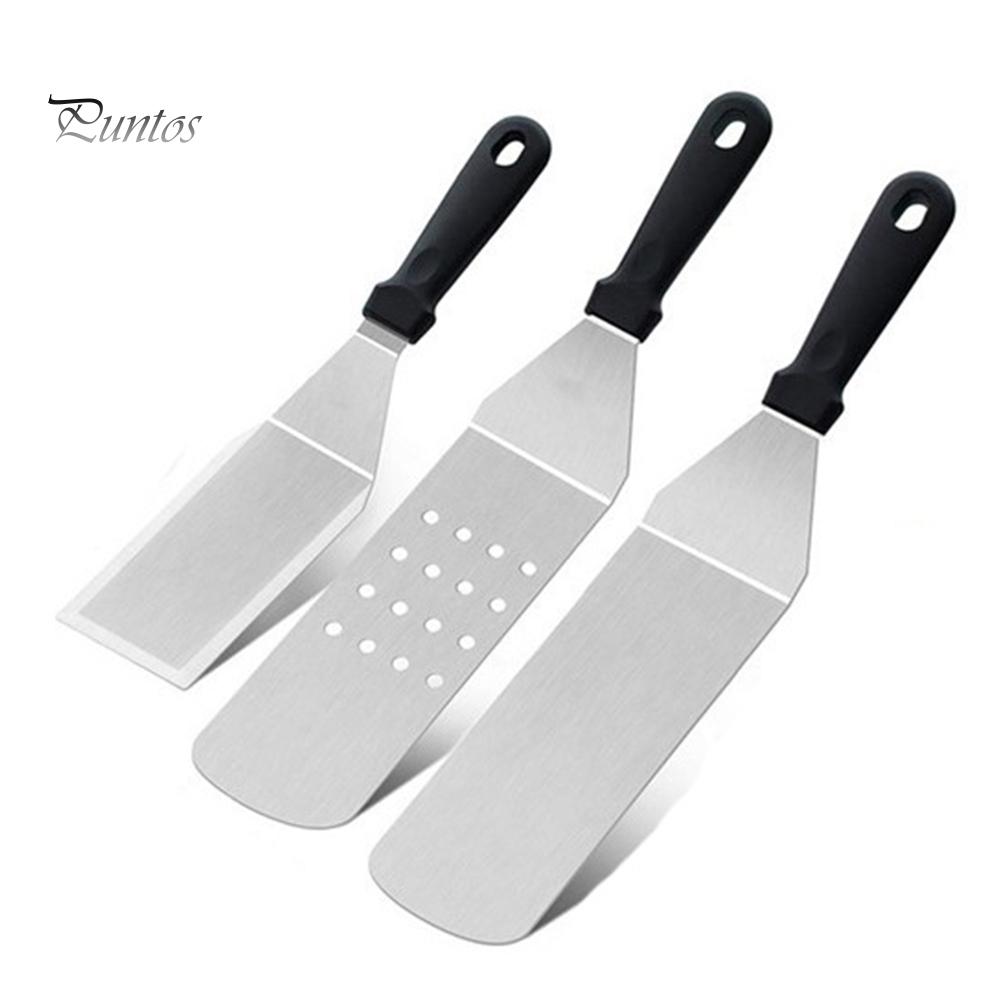 Puntos Küche Edelstahl Steak gebraten Schaufel undichte Spachtel Pizza Peel Spaten Werkzeug