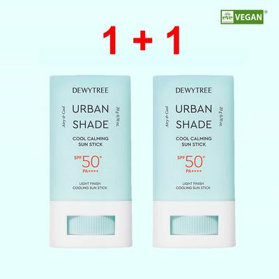 [1+1] Urban Shade Cool Stick Solaire Apaisant 20 g + 20 g 2 pièces, 40 g, 1 ensemble
