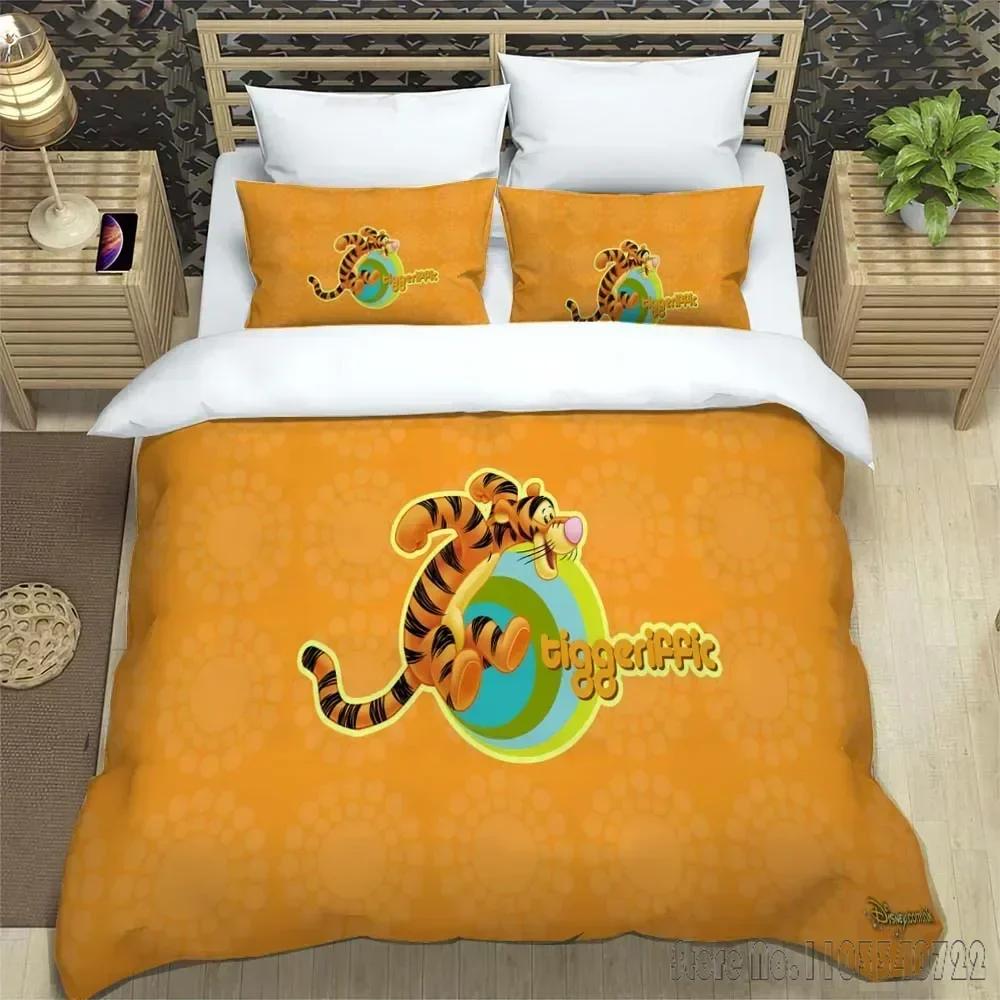 Winnie-the-Pooh Love Child Duvet Cover Set HD Comforter Cover for Kids Bedding Sets Bedclothes Bedroom Decor