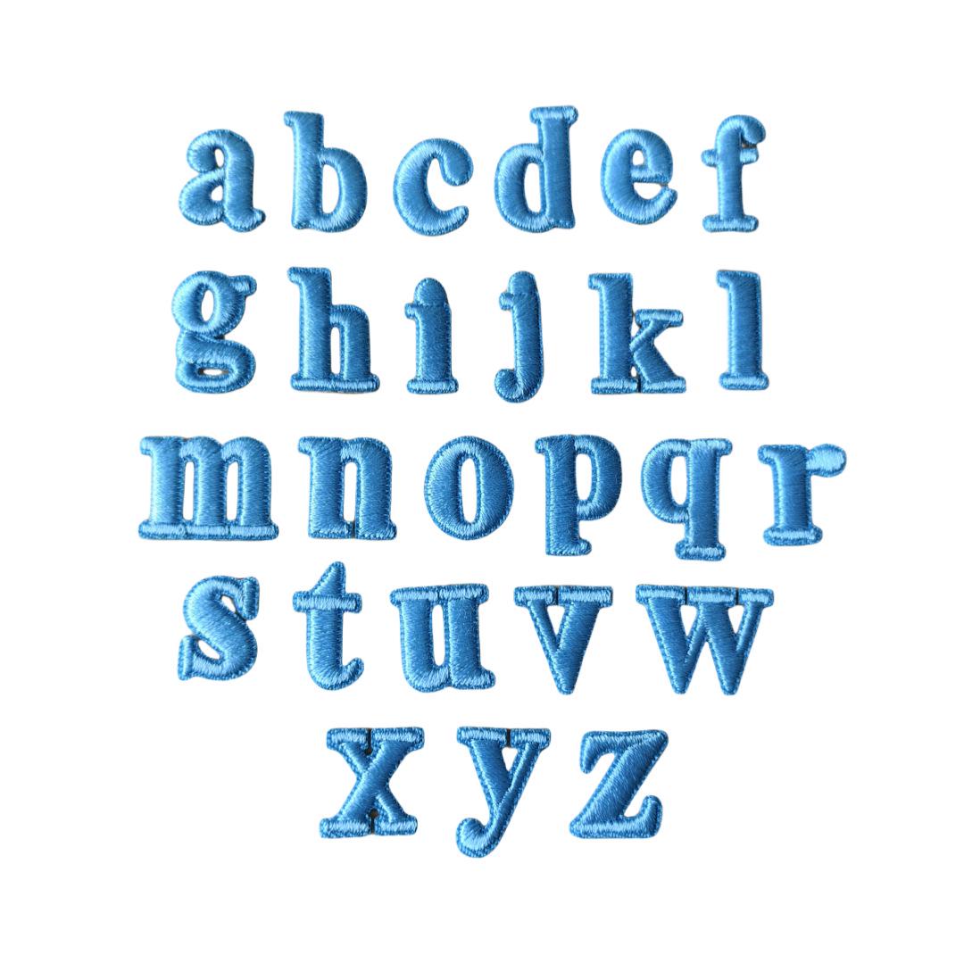 

Blue English Letter Embroidery Iron-on Patch for Clothing Accessories
