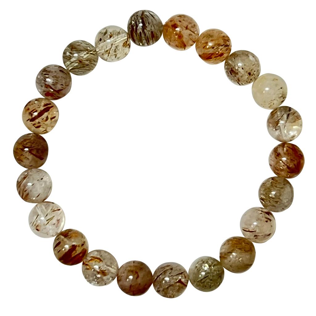 Women Natural Crystal Beaded Bracelets 8mm 10mm 12mm Round Yoga Bead Stretch Bangle Handmade DIY Jewelry Gift