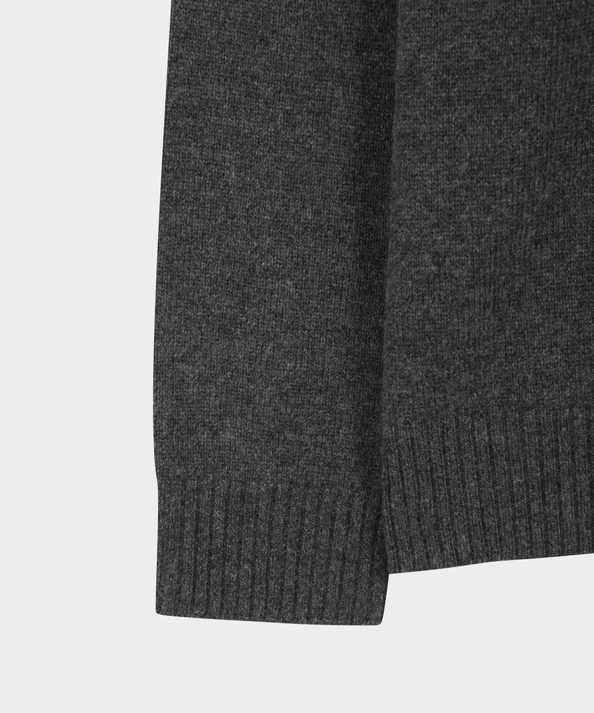 BROOKS BROTHERS Wool Cashmere Solid Sweater (Charcoal) (Bbwrmbf402)