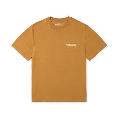 Outdoor Breathable Short Sleeve Vintage Design Loose Versatile T-Shirt Unisex Tops Wheat TB0A667KP47