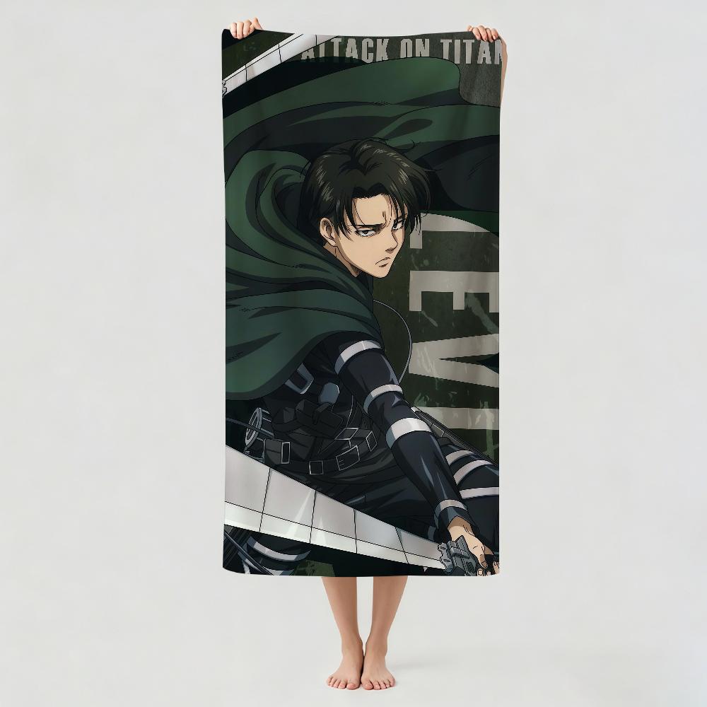 Adventure Anime A-Attack On A-Anime T-Titans Towel Drying Bath Towel Applicable To Light Swimming Camping Yoga Beach Out