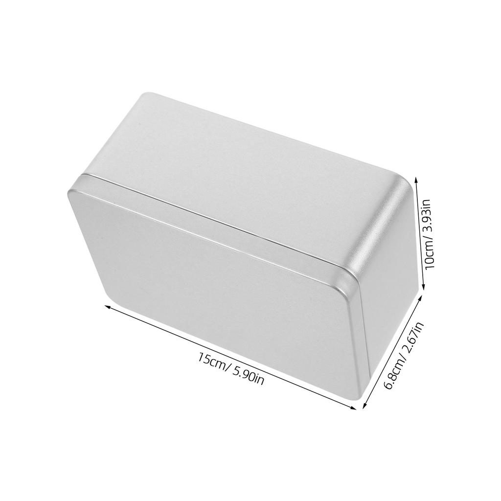 Sturdy Tinplate Storage Box Medium Compact Design for Sewing Accessories Craft Supplies Money Collection Photo Organizer Box