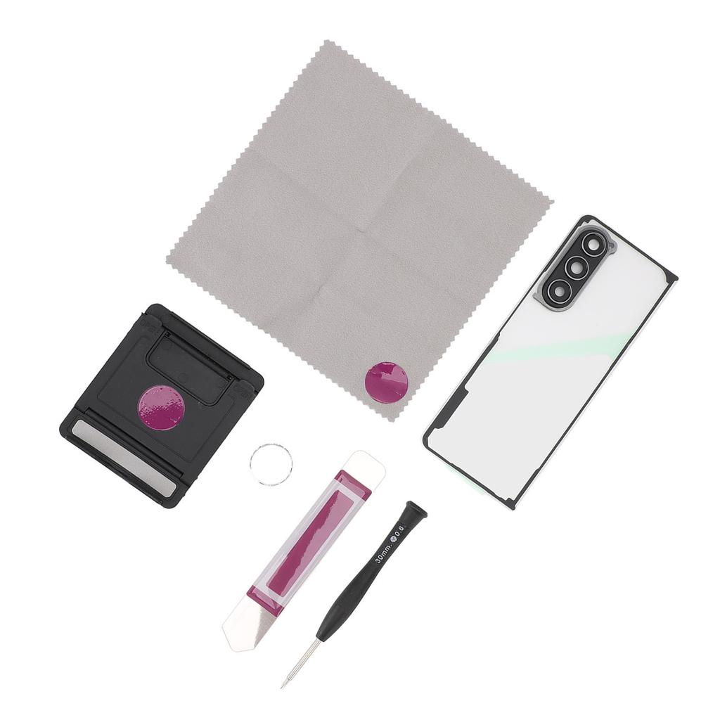 Phone Back Glass Cover Replacement Pre Installed Adhesive Camera Lens Back Glass Door Cover for Z Fo