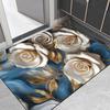 Elegant 3D Printed Memory Foam Bathroom Mat with Non-slip Design