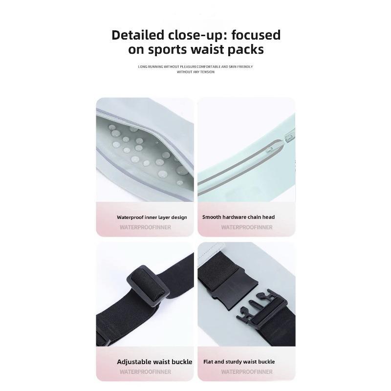 Lightweight Running Waist Bag Mobile Phone High-elasticity Belt Morning Running Fitness Invisible Multifunctional Belt for Women and Men