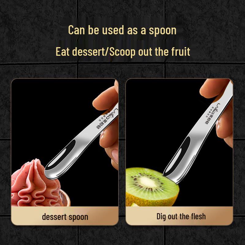 Laibodun 316L Stainless Steel Dessert & Fruit Fork Spoon