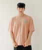 Tyubeuteuli Men'S Basic Loose Fit Short Sleeve Rash Guard A604 Salmon Pink