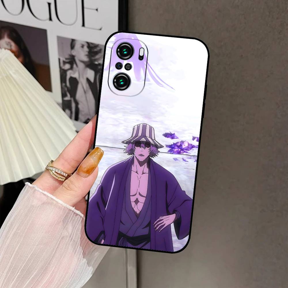 L-Kisuke Urahara Bleach Anime Phone Case Black Phone Case For Xiaomi 11 12 Redmi Note 11 5G 8T 9A 9 10T Note8Pro Note9 12S Ultra