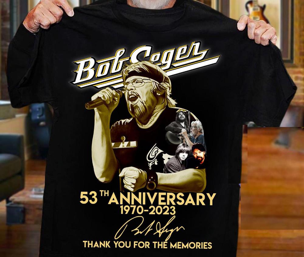 Bob Seger Thank You Memories Cotton Black All Size  Unisex Shirt BT177 Unisex T-Shirt L
