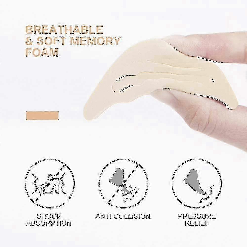 4 Pairs Toe Filler Inserts Adjustable Toe Plug Reusable Shoe Filler For Too Big Shoes For Women Men Unisex Pumps Flats Sneakers - Black + Beige