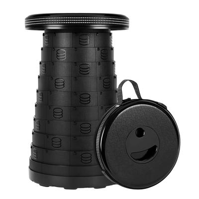 Portable Stool Collapsible Lightweight Telescoping Stool Folding Retractable for Fishing Camping Hiking Outdoor Travel Garden BBQ, Load Capacity 440bs