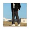 Mens Retro Loose Versatile Casual Straight Long Work Trousers