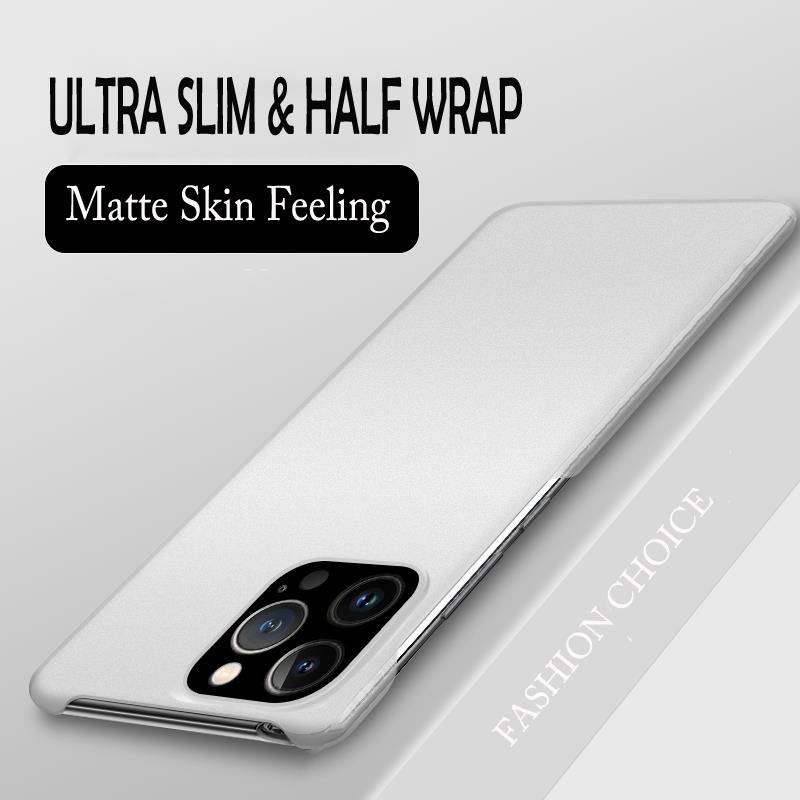 Hard PC For iPhone 15 16 16e Shockproof Cover Ultra Slim Matte Case For APPLE iPhone 16 15 Pro Max Plus Half Wrap Covers