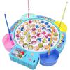 Magnetic Fishing Toys Fish and Rod with Magnetic Rotating Fishing Game with Music Red and Blue Color Optional Size Optional