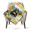 Bear Customize Your Name Blanket Used For Chair Office Sofa Bed Camping Soft And Warm Giving Friends And Relatives Birthday Graduation Gift