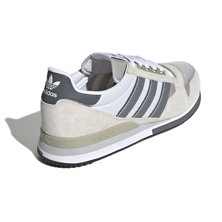 Adidas Originals ZX 500 Comfortable Versatile Non-Slip Low-Top Lifestyle Casual Shoes Unisex Sneakers White Gray H02112