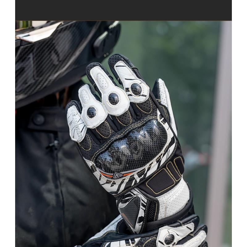 Carbon Fiber Cycling Gloves Men Women - Anti-Slip Breathable Touchscreen Motorcycle Bike Riding All Season