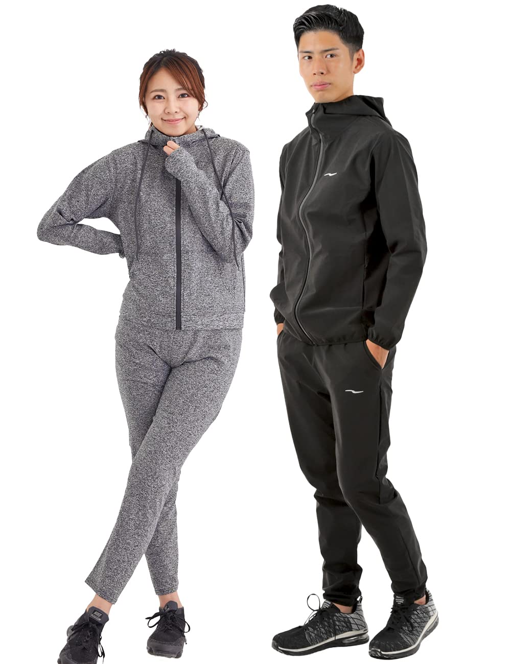 

Деревенское разнообразие Сауна Моющийся Диетический Комплект Верх и Низ Размер Женский Костюм, Костюм, (Грей, Л)