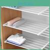 Wardrobe Cabinet Shelf Holder Adjustable Closet Organizer Storage Shelf Wall Mounted Kitchen Rack Space Saving Organizer