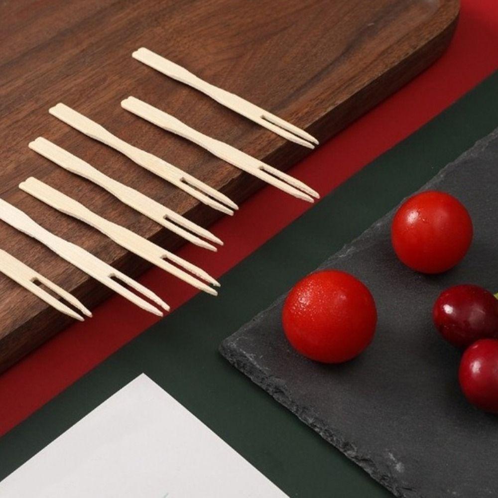 200 Stück Mini Größe Einweg Obstgabel Herzförmige Spitze Obstspieße Sushi Sticks Geburtstag