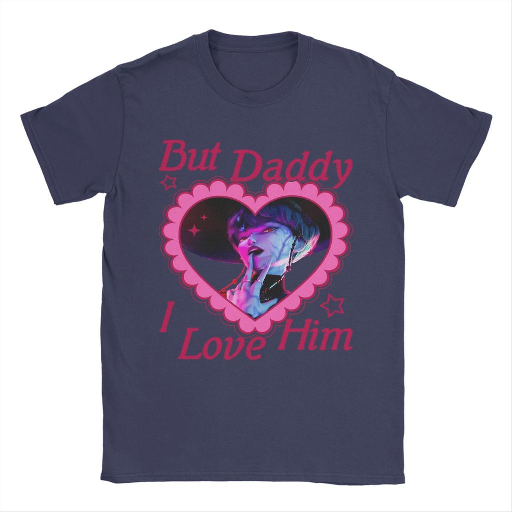 Casual T-Shirt Summer But Daddy I Love Him Baby Saja Novelty T Shirts Kpop Demon Hunter Villain Tshirt for Men Short Sleeve Tops