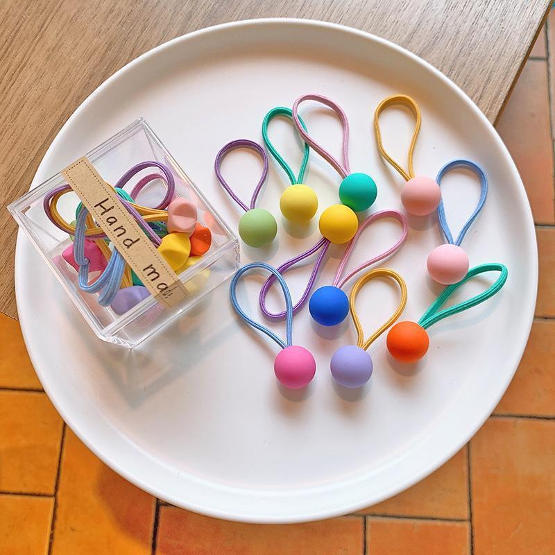 Dopamine Color Hair Ties for Kids: High Elasticity, Gentle On Hair, Canned for Convenience