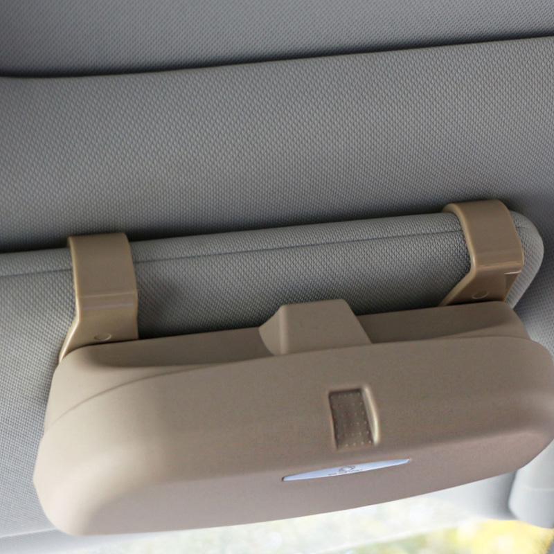 Car Accessories Glasses Case Car Sun Visor Sunglasses Holder Vehicle for Toyota Corolla CHR C-HR Rav4 Avensis Prius Yaris Prado