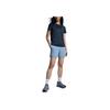 On Core Comfortable Versatile Lace-Up Three-Quarter Casual Shorts Women Shorts Light-Gray Blue 1WF11050732