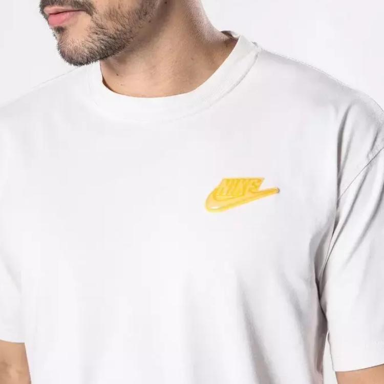 Nike Logo Graphic Crew Neck Short Sleeve T-Shirt Men Tops White DZ2836-030