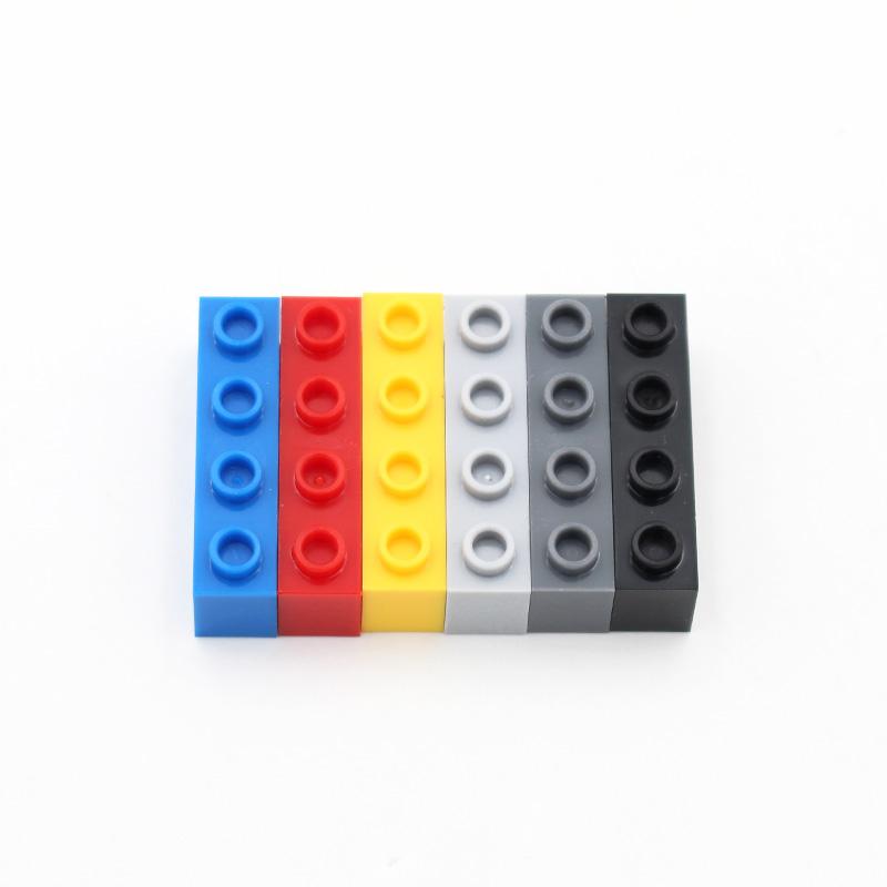 Non-Toxic 70Pcs Technology 3701 Brick 1X4 With Hole Thick Bricks Building Block Compatible Accessories Particles Mechanical Science