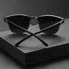 Non-polarized Classic Half Frame Sunglasses Men Women Fashion Rivet Eyewear Metal