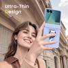 Suitable for Samsung ZFlip 20% Off Foldable Phone Case Flip7 with Ring Stand, Card Slot, Protective Cover, Matte Transparent 6