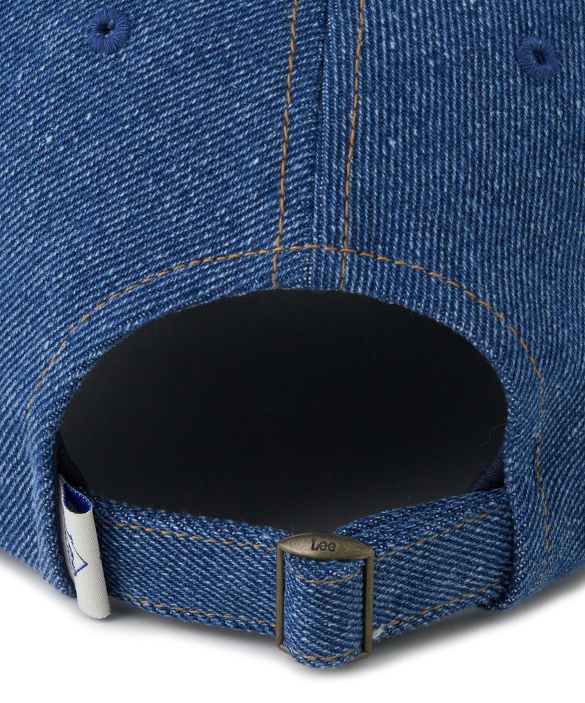 LEE Vintage Logo Wildleder Colorblock Baseballkappe Indigo Dunkel