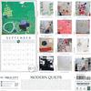 Marble City Press Modern Quilts Calendar 2026 | 12" x 24" Fiber Arts Calendar 12 Month Maker Improv Quilting Patterns, Heidi Parkes, Sewing and