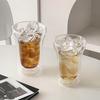 1pcs Double Wall Glass Cup High Borosilicate Heat Resistant Transparent Coffee Cup Cold Brew Tea Cup for Home Use