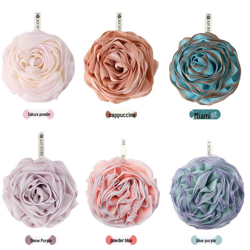High-End Large Rose Loofah: Durable, Cute, and Perfect for Bathing & Scrubbing