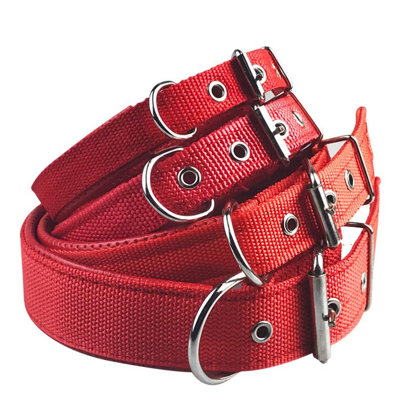 Pohodlný prodyšný obojek pro psa s měkkou kůží a polypropylenovou podšívkou