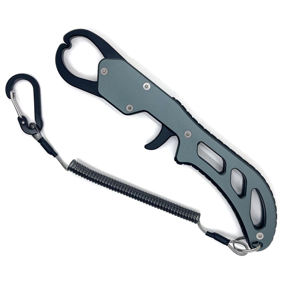 TOTOMOKA Fish Fish Ultra Lightweight Aluminum with Rope Grip, Catcher, (Gray)