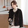 New autumn and winter thickened imitation lamb woolen jacket femininity warm top women