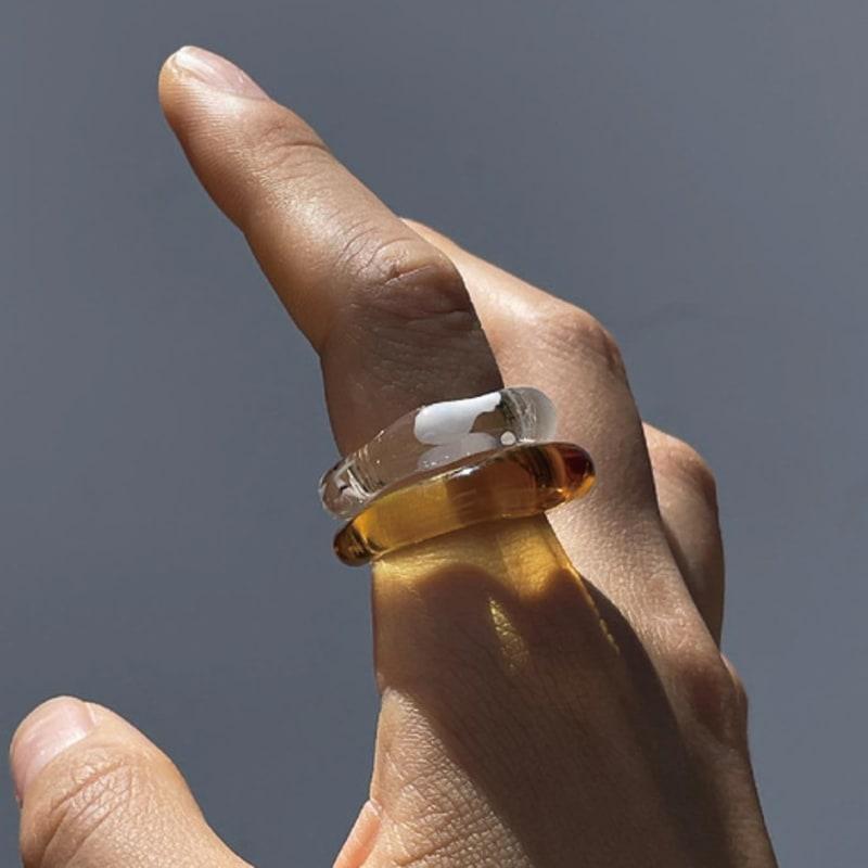 Azurhaus Clear Ring Yellow