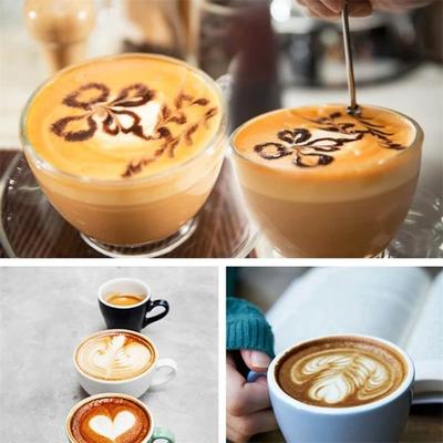Wooden Handle Coffee Latte Art Pen Latte Pull Flower Needle Multifunctional Barista Tool Coffee Pull Modeling Tool