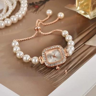 Women Temperament Alloy Bracelet Quartz Watches Ladies Wristwatch