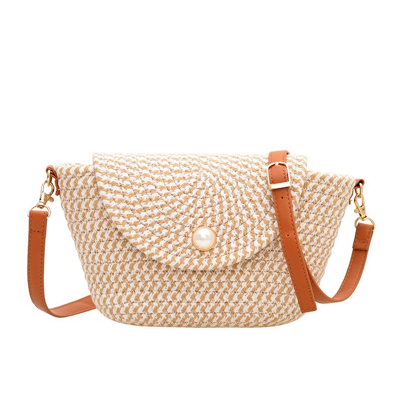 

Beach straw woven bag women s summer new woven mobile phone bucket bag seaside vacation versatile shoulder messenger bag хакі