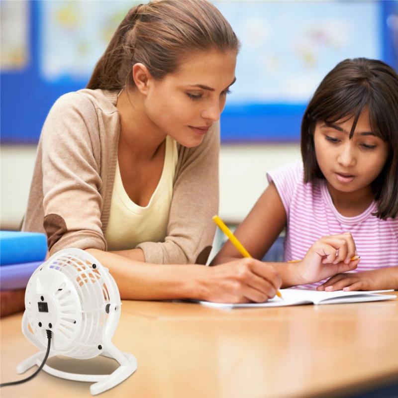 Usb Mini Fan Ultra-quiet Electric Adjustable Tilt Stand Cooling Fan Air Cooler Household Electrical